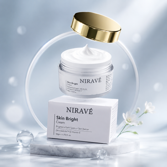 NIRAVÉ Skin Bright Cream | Brightening & Skin Barrier Repair Cream with Dermawhite™ & Vitamin E