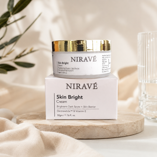 NIRAVÉ Skin Bright Cream | Brightening & Skin Barrier Repair Cream with Dermawhite™ & Vitamin E
