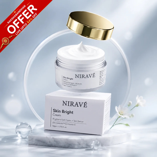 NIRAVÉ Skin Bright Cream | Brightening & Skin Barrier Repair Cream with Dermawhite™ & Vitamin E