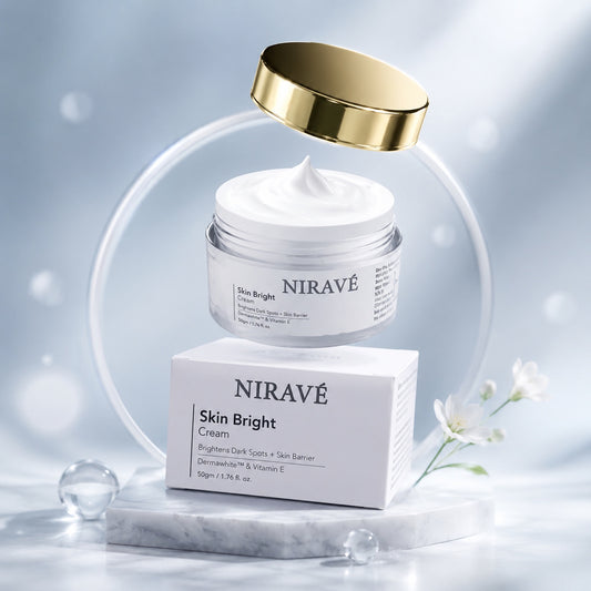 NIRAVÉ Skin Bright Cream | Brightening & Skin Barrier Repair Cream with Dermawhite™ & Vitamin E